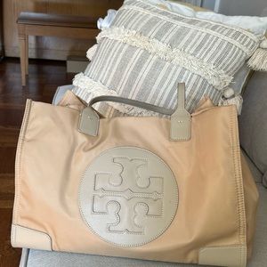 Flash Sale! Tory Burch nylon logo tote - lightly used